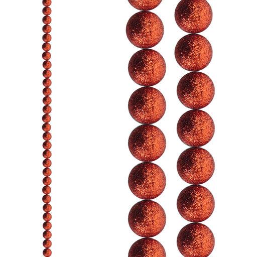 1.8m Sparkling Red Ball Garland