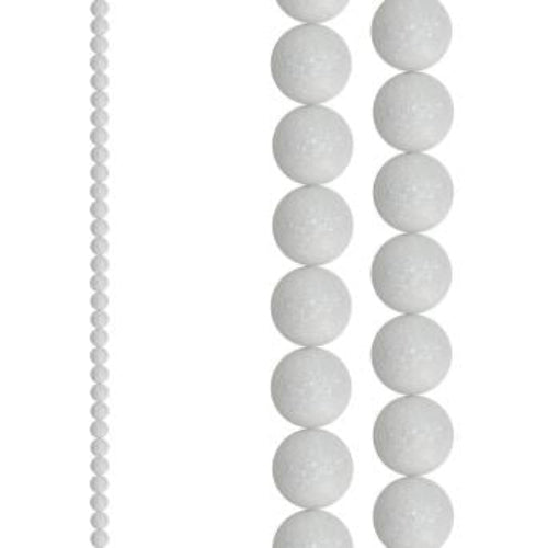 1.8m White Ball Garland