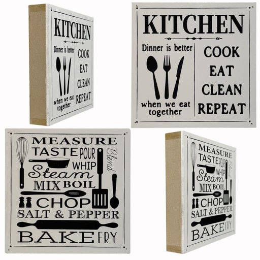 10.5cm Wooden Kitchen Sign - One Selected at Random