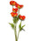 100cm Tall Poppy Spray - Orange