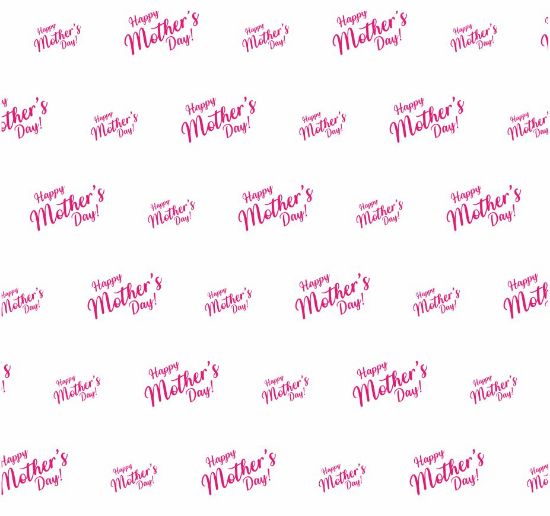 100m x 80cm Cellophane Roll - Happy Mother's Day
