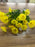 33cm length , 5 stem yellow morning glory