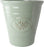 Embossed Olive Plastic Planter x 40cm - Green    