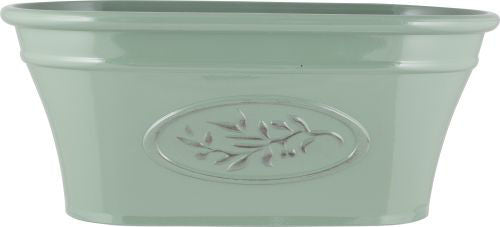 Embossed Olive Plastic Trough x  38cm - Green