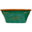 Embossed Olive Plastic Trough x 38cm - Dark Green with Brown Rim