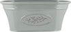 Embossed Olive Plastic Trough x  38cm - Grey