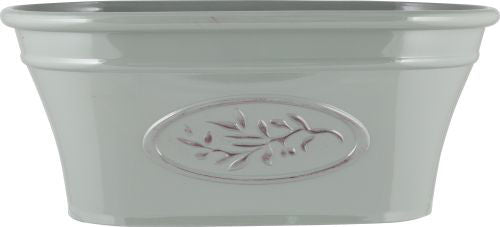 Embossed Olive Plastic Trough x  38cm - Grey
