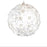 10cm White Pearl & Sequin Bauble