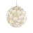 10cm Champagne Sparkle Flower Bauble