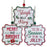 10cm Metal Christmas Slogan Hanger - One Selected at Random