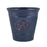 Bee Stamp Design Planter x 23cm - Dark Blue