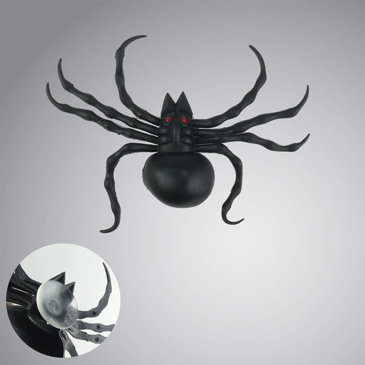 Large Black Spider With Suction 22 x 17cm