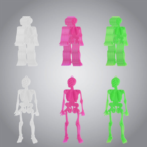 12 Pack Of Skeletons  - One Colour Picked at Random
