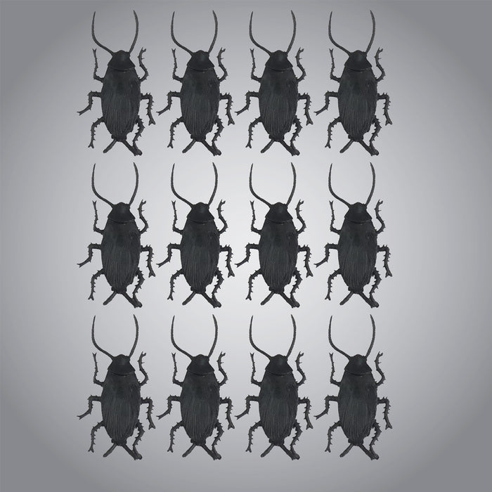 12 Creepy Black Cockroaches