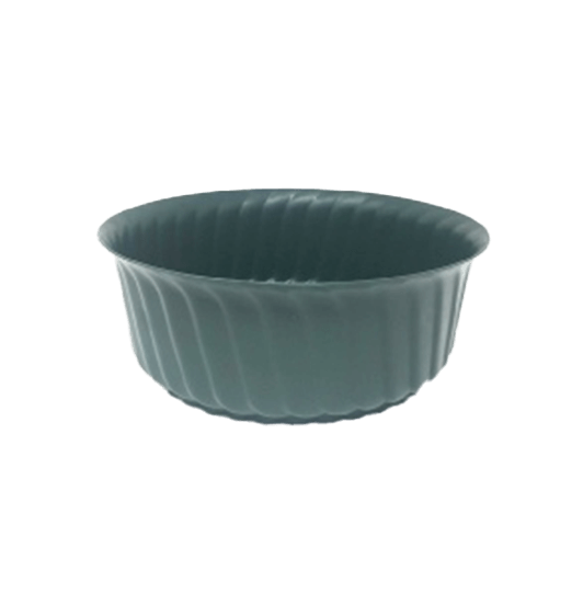 Single Green Plastic Bulb Bowl - H10cm x D32cm