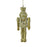 12cm Gold Shiny Nutcracker Hanging Bauble