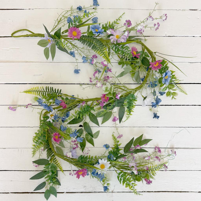 130cm Meadow Garland - Bright Summer
