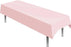 137cm x 274cm Plastic Tablecover x 1 Light Pink