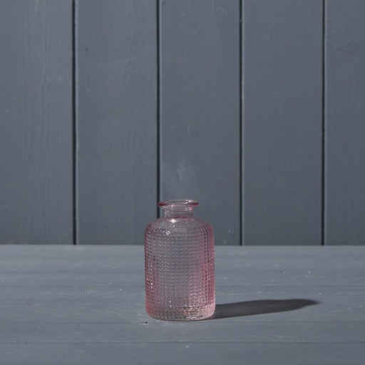 Lavender Dimpled Glass Bottle D6.3 X H10cm