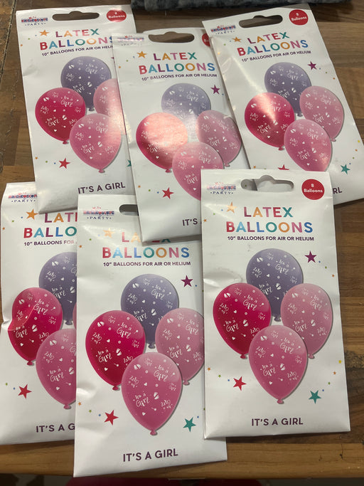 Joblot 48 latex balloons  - its a girl