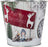 15cm Metal Bucket Snow Scene