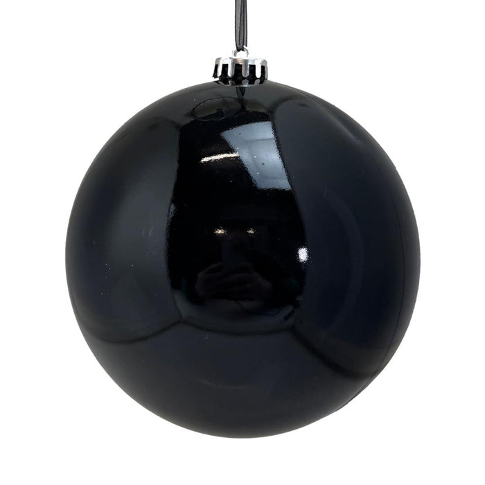 15cm Shiny Black Bauble