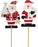 Single Wooden Father Christmas Pick -  One Selected At Random