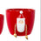 Ceramic Planter Santa with Dangly Arms 11cm - Red
