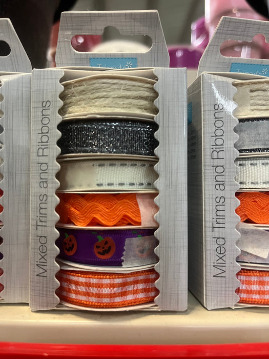 Autumn Ribbon Trim Bundle 2m per spool 6pcs