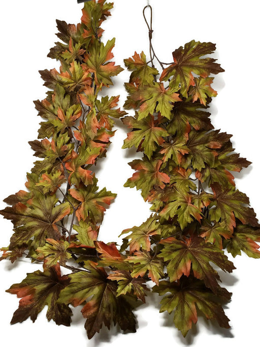 180cm Autumn Colours Maple Leaf Garland