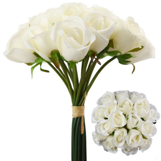 18 Head Rosebud Bundle - Ivory