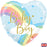 18inch Baby Boy Holographic Foil Balloon -  Pastel Rainbow
