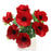 Red Poppy Bush 7 Stems