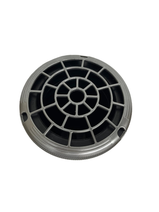 Long Grave Vase Pot with New Twist Design Silver Lid - Height 20cm