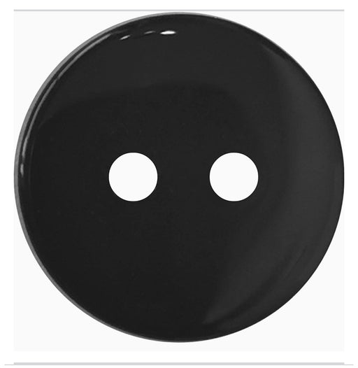 15mm-Pack of 4, Black 2 Hole Buttons