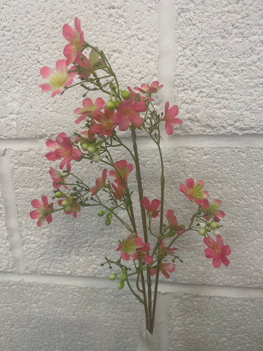 Single stem hot pink babies breath 65cm