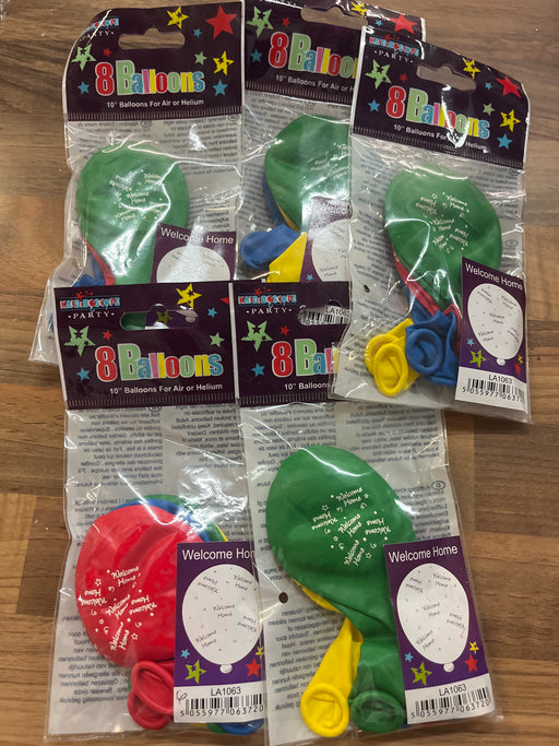 Joblot 40 latex balloons -welcome home