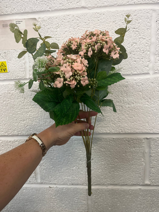 Soft pink peach dainty hydrangea 10 stem big bush