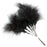Fluffy Feathers x 24cm - 6pcs per pk - Black