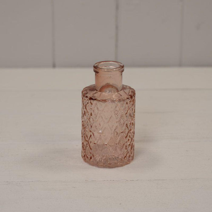 Amethyst Mini Geometric Glass Bottle x H9.2cm