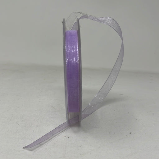 10mm x25m Organza Ribbon - Lilac