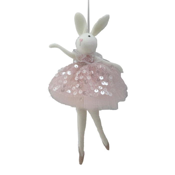 21cm Hanging Ballerina Bunny