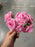 6 Head Foam Rose Bunch - Light Pink