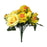 22 Stem Zinnia & Rose Bush x 36cm - Yellow