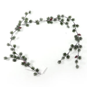 160cm Frosted Pine Cone Garland