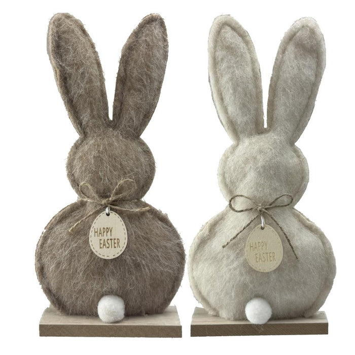 24.5 x 12cm Fluffy Easter Bunny Stand - One Selected at Random