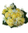 24 Stem Rose Chrysanthemum & Lily Bush x 36cm - Yellow