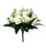 24 Stem Rose & Foliage Bush x 38cm - Cream