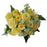 24 Stem Rose & Foliage Bush x 38cm - Yellow 3
