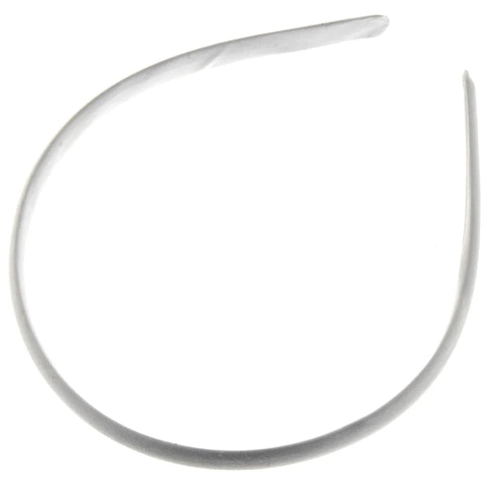 SINGLE Fabric Covered Metal Headband - Ivory - 12cm diameter